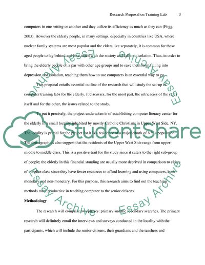 Computer Training Labs for the Elderly