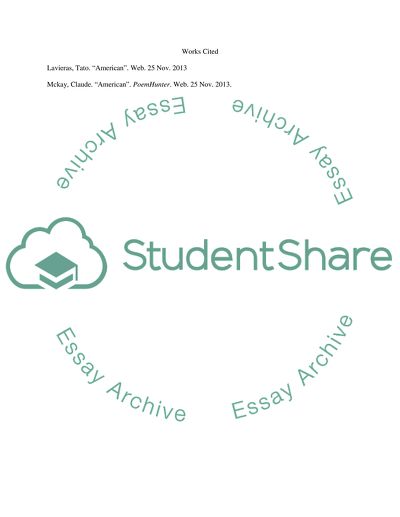 Comparison of McKays and Tato Lavieras Poetry