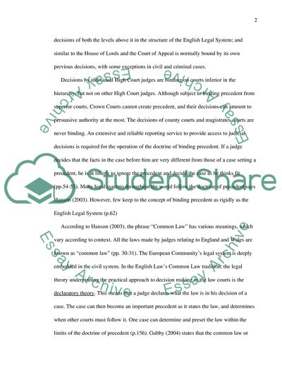 The System of Precedent