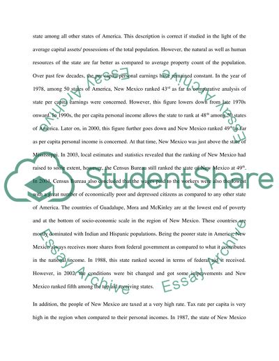 Why is New Mexico poor and what should be done about it