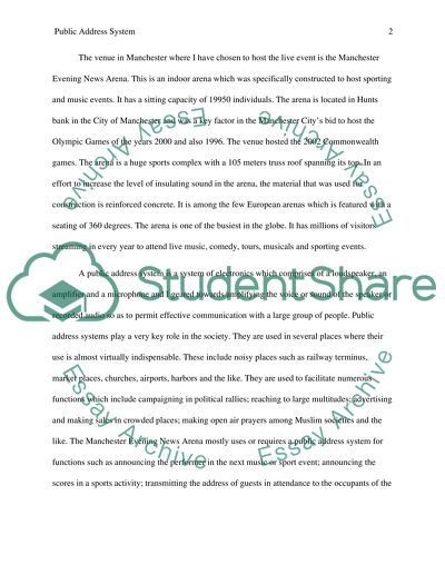 Public Address System