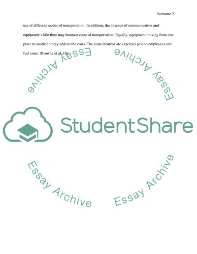 LOG502 MoD 5 TD Logistics Alternatives