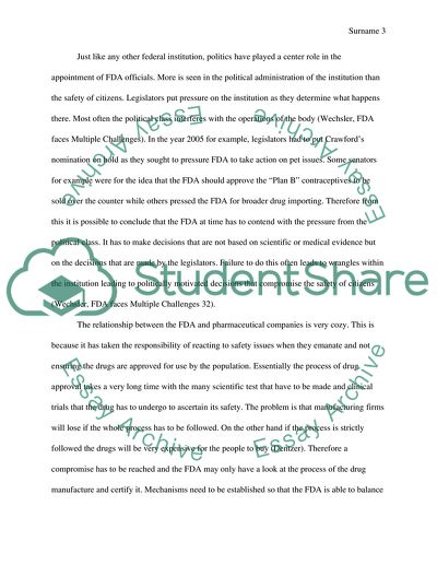 Why FDA Is Suggested a Dilapidated Underperforming Organization