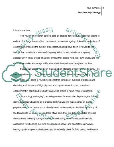 Positive Psychology: Does having a younger spouse help you age successfully