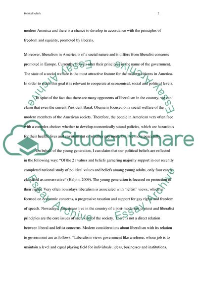 What are the political beliefs of the American people in the year 2012