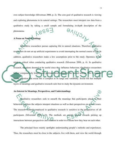 Principles of Qualitative Research Methodology