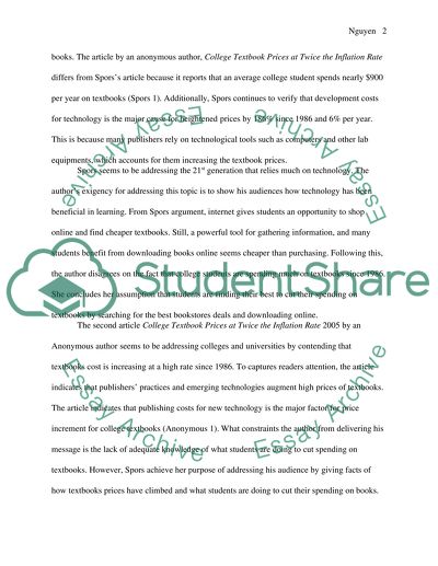 College textbook price