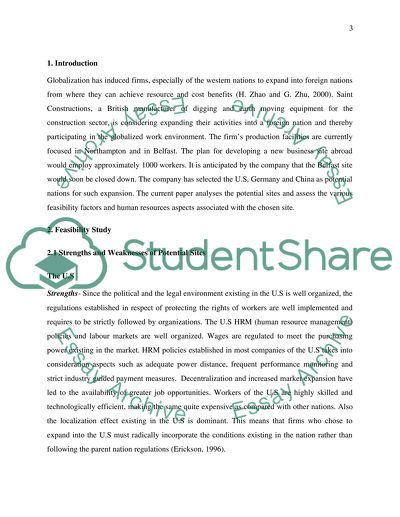 Saints Construction Expansion into China