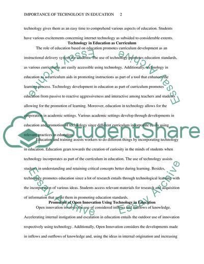 Importance of Technology in Education