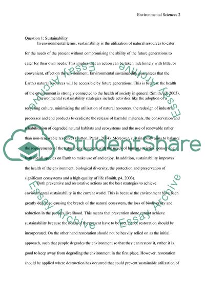 Environmental Sustainability Strategies