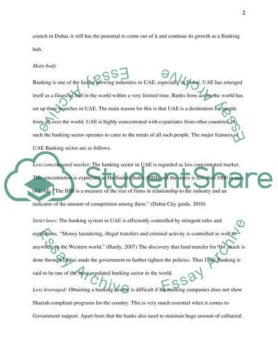 The Islamic Banking in the United Arab Emirates