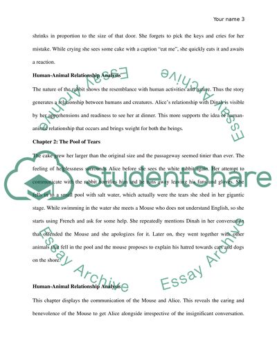 Human-Animal Relationship in Alices Adventures in the Wonderland by Lewis Carroll
