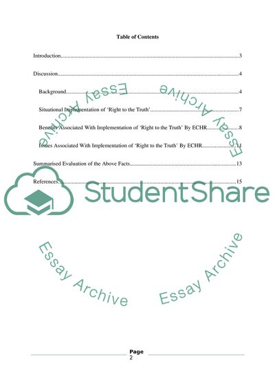 Right to the Truth Paradigm in the UK