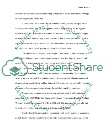 Parental Socialization and Gender Influences