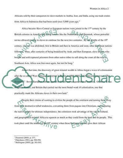 Women in Africa: An Endless Struggle