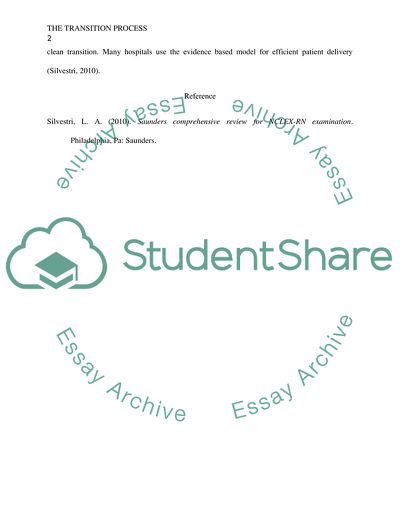 The Transition Process in Hospital