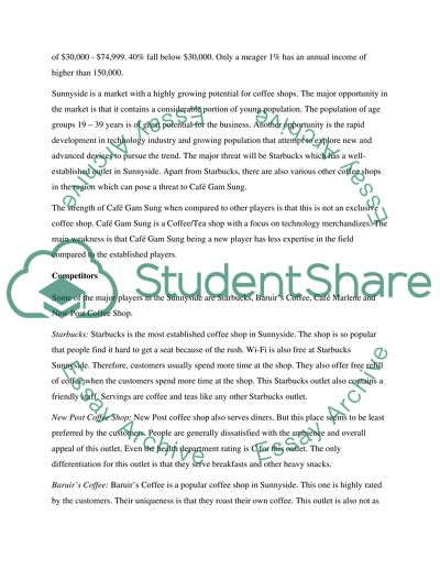 Caf Gam Sung Marketing Plan Analysis