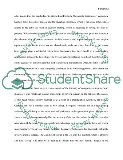 Computing, Society and Ethics