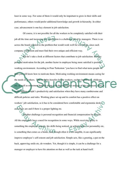 Job Satisfaction in the USA