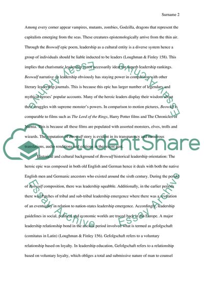 Article Review Centred on Beowulf