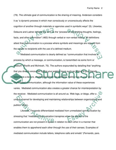 Mediated Communication