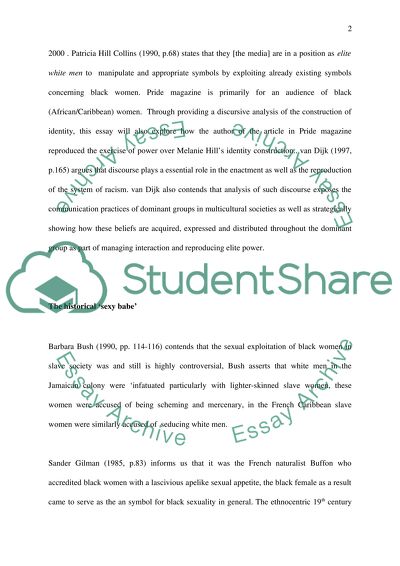 Black Female Identity In Contemporary Media Culture