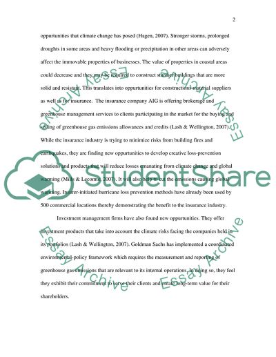 Global Warming and Its Effect on Business