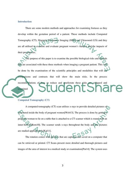 Pregnancy Risks & Scanning Methods - Computed Tomography, Magnetic Resonance Imaging
