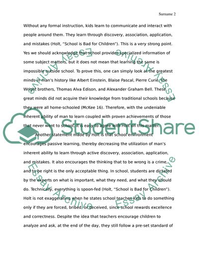 example of critical reading essay
