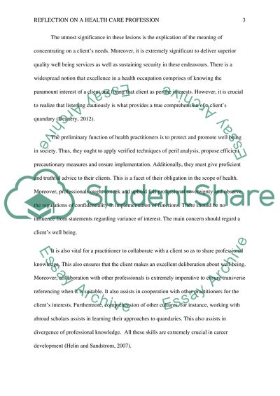 Being a Health Professional in Interproffesional Capability Framework