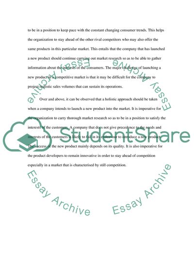 Steps in Introducing a New Product in the Market