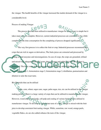Production of one tonne of a bioproduct by fermentation process