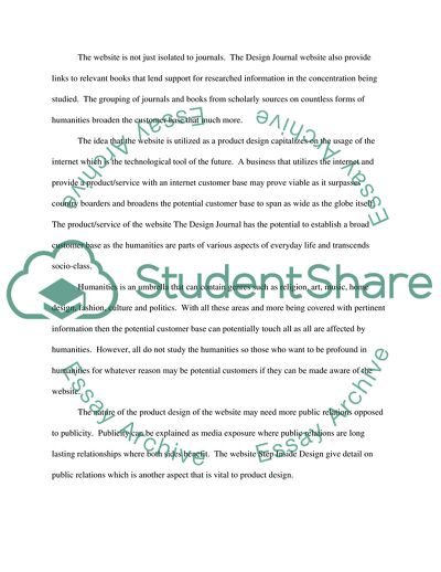 The Design Journal Business Concept