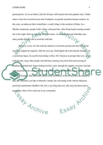 The Story of Aladdin or the Magic Lamp