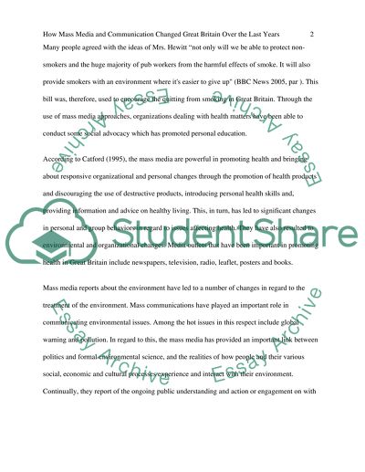 Mass Media and Communication in Great Britain