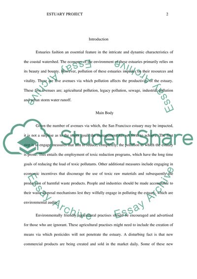 Estuary Project Analysis