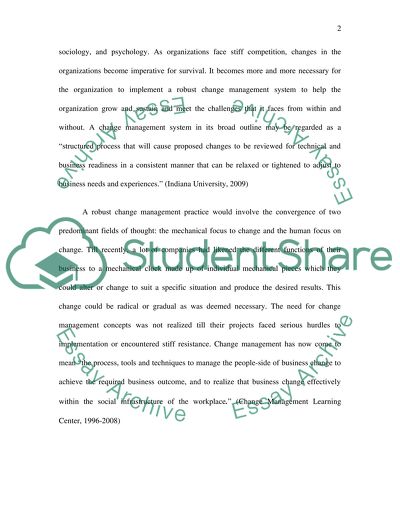 organizational development essay conclusion