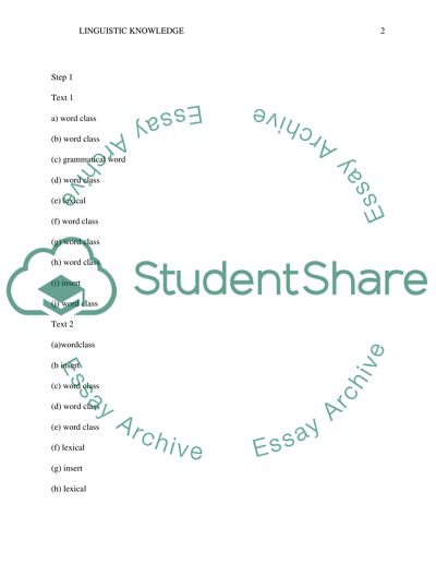 Analysing english one