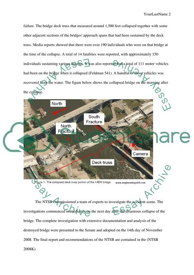 Case study on an historical Civil Engineering failure