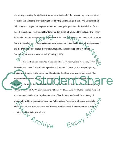 Vietnams Declaration of Independence