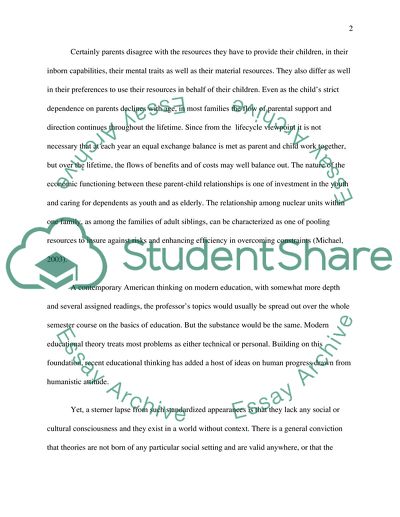 Contemporary Family and its effect on School Settings
