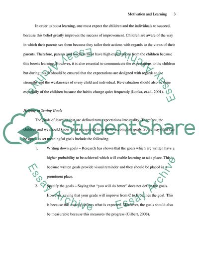 Motivation children and our selves to learn