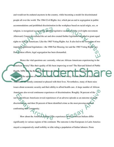 The Relationship Between Minority and Dominant Groups