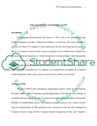 CFD Analysis of an Internal Flow