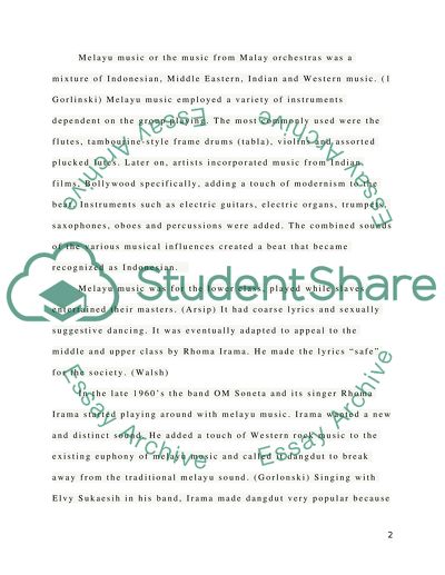 World Culture Music - Dangdut (Music of Indonesia)