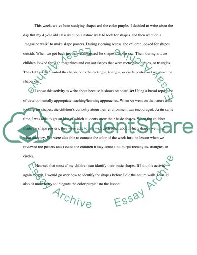 Shapes and the Color Purple