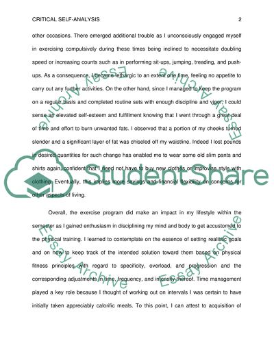 Jovita Critical Self-Analysis Paper