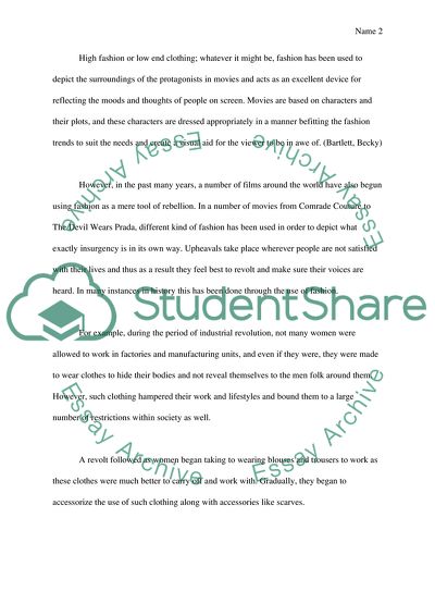 Fashion, Film and Rebellion