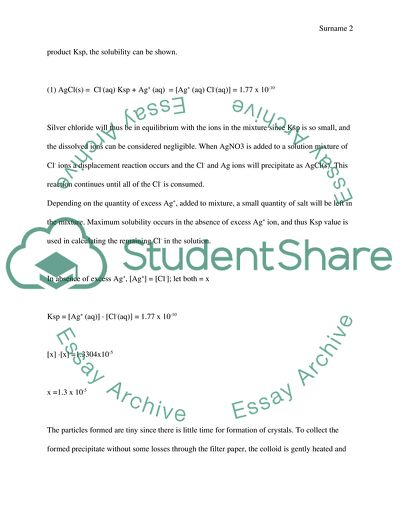 Gravimetric Analysis