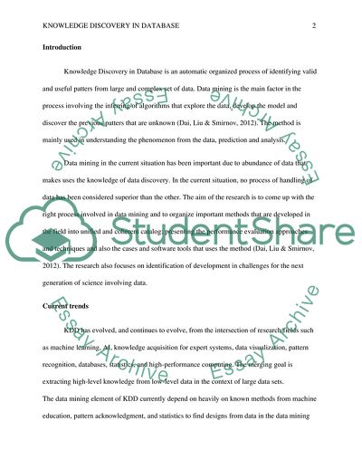 Data Mining and Knowledge Discovery in Database